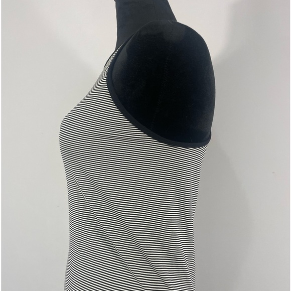 BCBGeneration Stripped Black, White Seamless Racerback Dress,Small/Medium - Picture 6 of 10